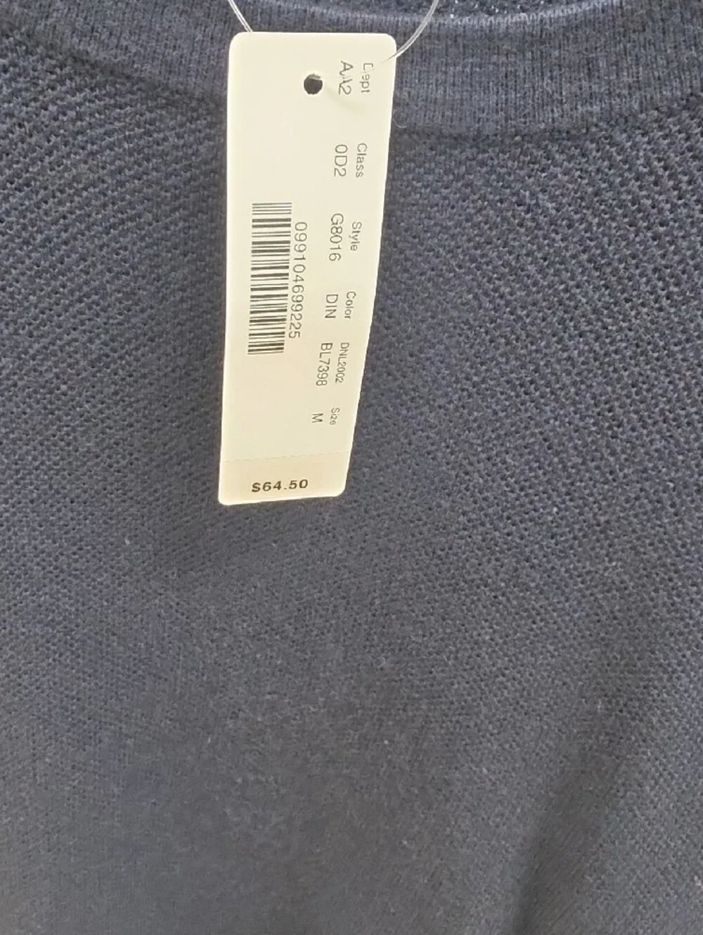 J. Crew Men’s Dark Navy Crewneck Sweater